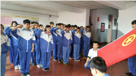 九十八中学团委纪念“五四运动”主题升旗仪式